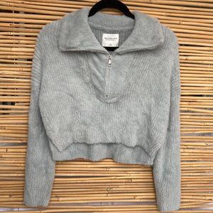 Fuzzy Grey Sweatshirt